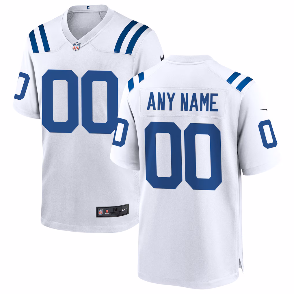 Indianapolis Colts Custom White Game Jersey - IND-05